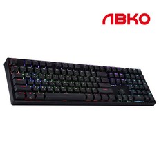 앱코 KN10 PBT RGB 무접점 게이밍키보드, 블랙 55G, 앱코 KN10 PBT RGB 무접점 키보드