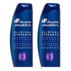 Head & Shoulders 클리니컬 스트렝스 비듬 샴푸 리프레싱 시트러스 13.5 oz 2팩 어드밴스드 오일 컨트롤