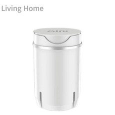 Living Home리빙홈 미니세탁기 가정용 속옷 양말 10분 세탁, 화이트 세탁기