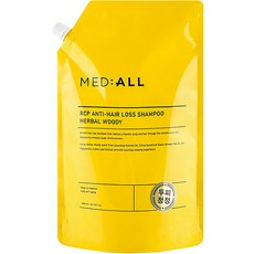 메디올 알시피 안티로스 두피청정 탈모완화 샴푸 리필 우디향, 1600ml, 1개