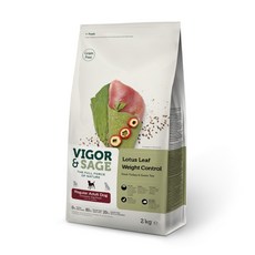 비고앤세이지 강아지 어덜트 로투스리프 웨이트컨트롤 레귤러 건식사료, 칠면조, 2kg, 1개