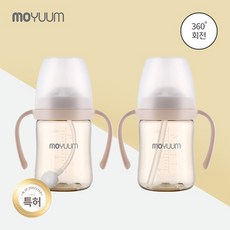 [모윰] PPSU 360도 올인원 빨대컵 170ml 풀세트 (젖병호환), 없음