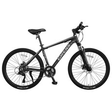 [지멘스 자전거] 시마노EN 알루미늄프레임 MTB 자전거 원터치변속21단 기계식디스크, 170cm, 시마노 EN 무광블랙/그레이_완전조립 출고