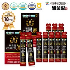 명품정 6년근 고려 홍삼스틱 진 실속형 (1포당 진세노사이드 18mg), 20개, 10g