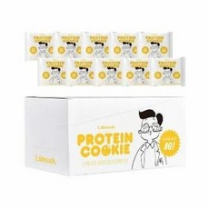 랩노쉬 단백쿠키 40g 10개 다이어트 간식, 화이트초코오렌지
