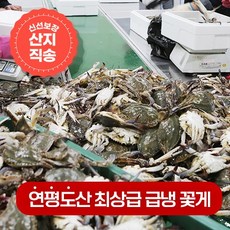 연평도 100% 활꽃게를 급냉한 냉동꽃게, 암꽃게 2kg