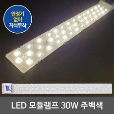디럭스 KS인증 LED모듈 방등 거실등 형광등 LED전구 LED거실등 LED주방등, 04.LED모듈 220V 직결 30W주백색