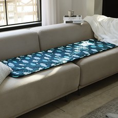 한일전기 구르미 양면 전기방석, 네이비, 슈퍼쇼파용(50 x 150 cm)