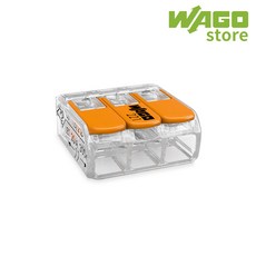 전선커넥터 단선연선 3폴 와이어커넥터 wago221-413 (낱개)