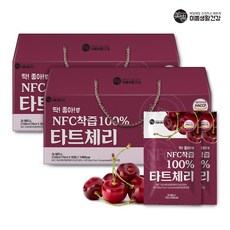 미쁨생활건강 딱좋아 NFC착즙 몽모랑시 타트체리주스 70ml x 30포 x 2박스, 60개