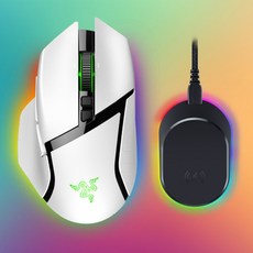 레이저 바실리스크 V3 프로 + 충전독 프로 무선마우스 화이트, 단품, 단품