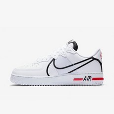 나이키NIKE에어포스 1 리액트 화이트 블랙 레드 White Black Red CD4366-100