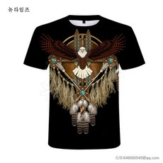 3d 디지털 프린팅 남성 반팔 T-shirt 7B847