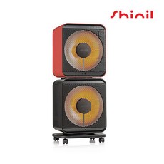 신일 하이라이트 전기히터 2구 에코 큐브히터 SEH-F1500HLR (레드/블랙) 리모컨 AI 자동온도