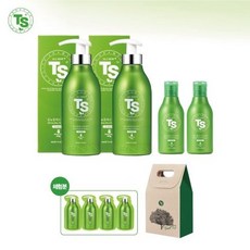 티에스 TS샴푸 올뉴플러스 샴푸 세트 (500g 2통 + 100g 6g 4매+쇼핑백), 없음