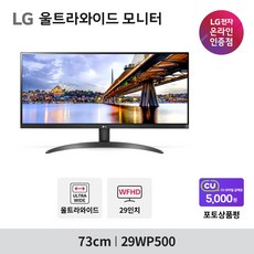 LG전자 73cm WFHD 울트라 와이드 모니터, 29WP500