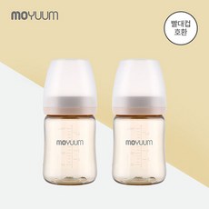 [모윰] PPSU 노꼭지 올인원 젖병 170ml 2팩 (빨대컵 호환), 단품