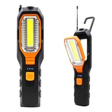 항해등 괴물랜턴 usb 충전식 led 손전등 작업등 램프 led 토치 지원 스탠드 회전, 푸른, 재충전하지 않음