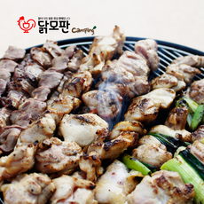 캠핑음식 4가지맛 수제닭꼬치 150gx5개 120gx5 50gx10 (순살 파닭 염통), 데리야끼맛, 롱닭꼬치x5EA
