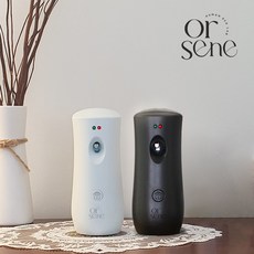올센느 방향제 자동분사기 화장실 실내 사무실 업소용 향수 향캔 디스펜서 (버튼 분사 가능), 1.화이트(기기단품)
