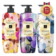 [KT알파쇼핑]엘라스틴 퍼퓸 샴푸 600ml x 3개 (향3종 중 택1), 퓨어자스민