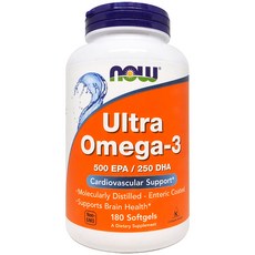 나우 푸드 울트라 오메가3 500 EPA/250 DHA 180 소프트젤