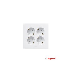 르그랑 아펠라 화이트 매입콘센트 4구