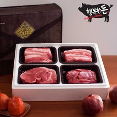 행복한돈 국내산 냉장 정육선물세트 명절선물 2kg, 행복1호 갈비세트