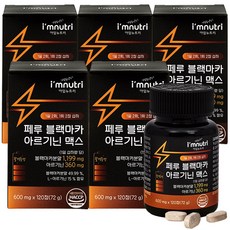 아임뉴트리 페루 블랙마카 아르기닌 맥스, 120정, 5박스