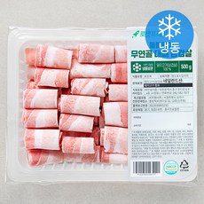 돌돌말이 무연골 대패 삼겹살 (냉동), 500g, 1개