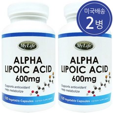 My Life 마이라이프 알파리포산 600 mg 120 야채캡슐 2병