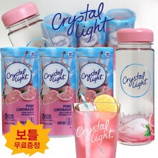 물병증정+크래프트하인즈 크리스탈라이트 핑크레몬에이드 분말 82gx3개(18포)+1포 더 (총 19포) 레모네이드