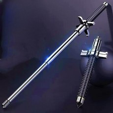 전술적 자기방어스틱 경찰삼단봉 호신용, 26인치 실버 (65cm)