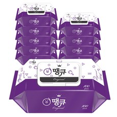 땡큐 오리지널 물티슈 100매x10팩 (캡형), 10팩, 100매