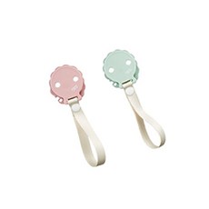 베이비앤아이 tgm 유아용 젖꼭지 홀더 2종 세트, 민트, 인디언핑크, 1세트, 노꼭지