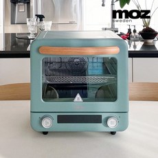 모즈스웨덴 대용량 20리터 스팀 에어 전기 오븐 DMA-2300 에어프라이어, 블루이쉬그린
