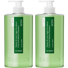 닥터시드 티트리 앤 라임 비건 지성케어 쿨 탈모 샴푸, 1000ml, 2개