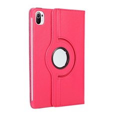 샤오미 미 패드 5 용 360 회전 케이스 MiPad Pro 11 인치 폴리오 플립 스탠드 커버 PU 가죽 쉘 태블릿 Funda, 한개옵션1, [07] Rose Red
