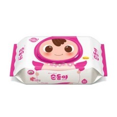 순둥이 베이직 유아물티슈 캡형, 80매, 1팩