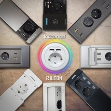 인채널 빌트인 가구매입 USB 회전콘센트 2구 멀티탭, 선택E_USB회전콘센트2구_샴페인골드(IBC-22MCG)