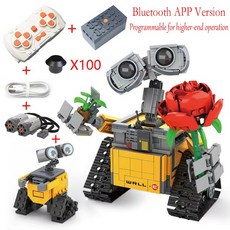 월E 호환블럭 디즈니블록 학습장난감 하이테크 RC 로봇 어린이 남아 호환 크리스마스선물, APP RC version 1