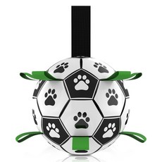 애키새 반려동물 안티바이트 큰 축구공 장난감 18cm, 블랙, 1개