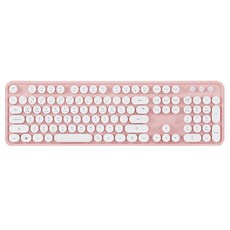 엑토 레트로 무선 키보드 KBD-48, 1개, 핑크