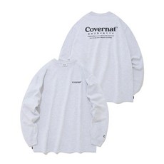 COVERNAT 어센틱 로고 롱슬리브 헤더 그레이 CO2203LT01HG