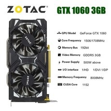 그래픽카드 zotac raphic gtx 960 1050ti 1660 super 1060 3gb 5gb 6gb 비디오 gpu 1050 ti, 조텍 gtx 1060 3기가