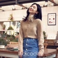인디코드 최종가 여성 코튼 블렌디드 기모셔츠 4종