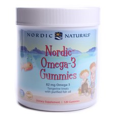 노르딕내츄럴스 노르딕 오메가 3 구미 82mg 탠저린 트릿, 120개입, 1개