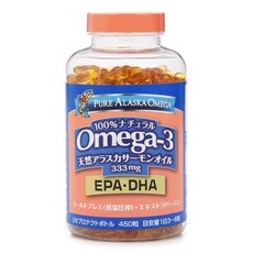 Pure Alaska Omega 퓨어 알래스카 오메가 트리덴트 오메가 3 내추럴 알래스카 살몬 연어 오일 333mg 450정