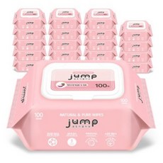 꿈토리 뉴넉넉한 점프 물티슈 캡형 100매 20팩