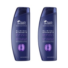 NEW 헤드앤숄더 클리니컬 스트렝스 지성용 지루성 두피 전용 비듬샴푸 400ml, 2개
